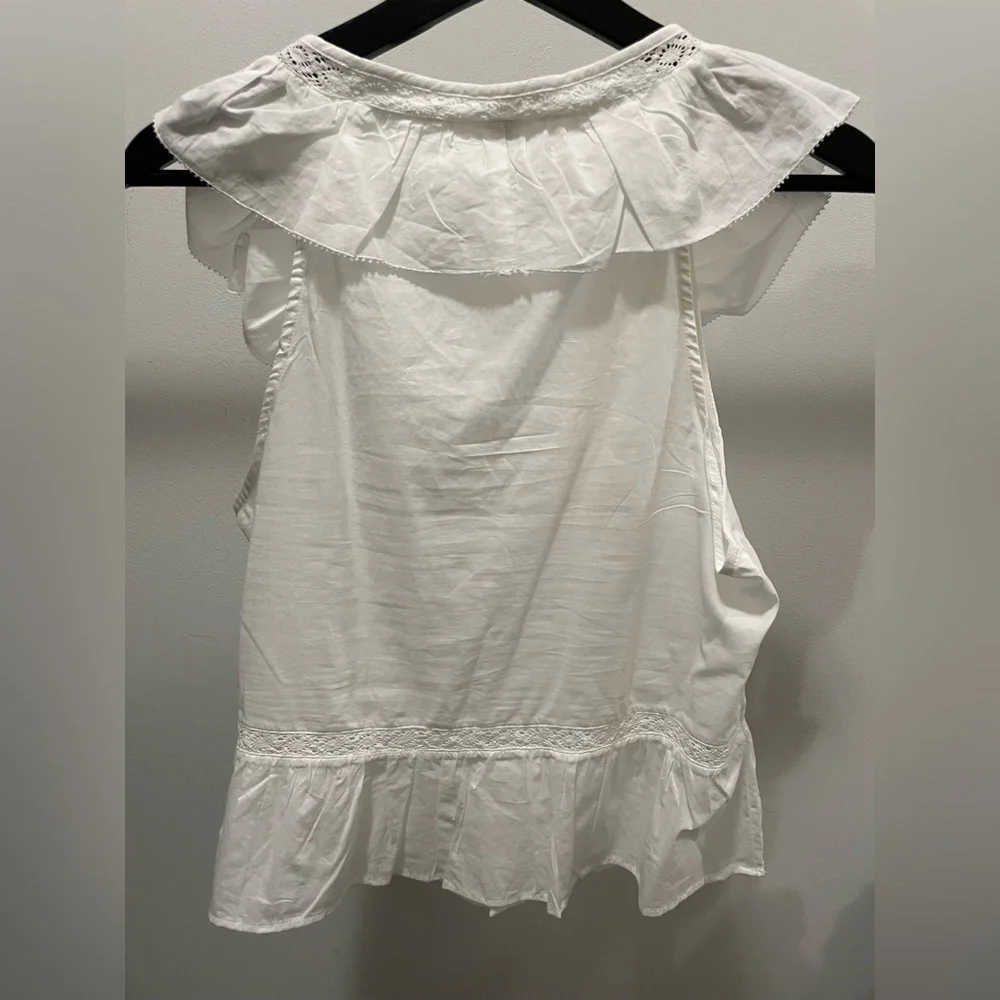 H&M White Ruffled Blouse - Picture 5 of 5